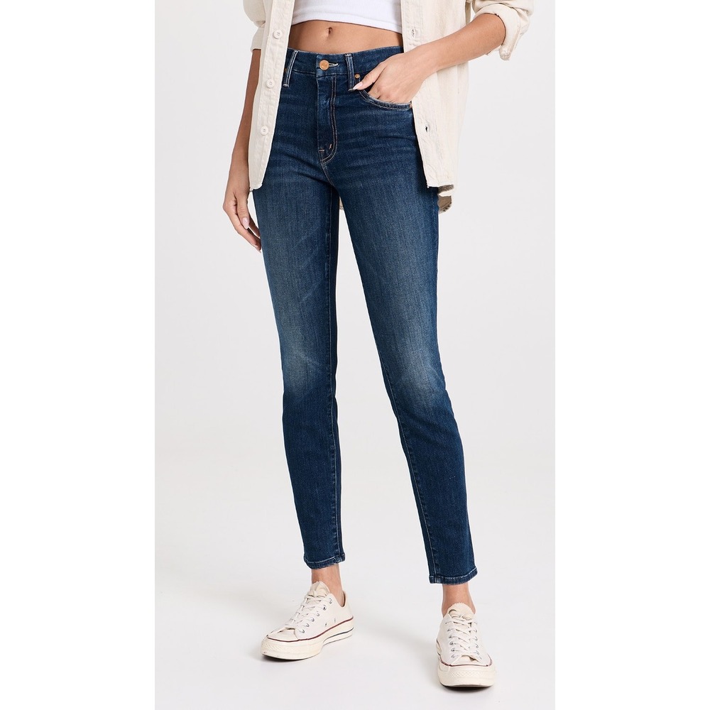 Mother The Looker Skinny Jeans No Play Dark Wash Size 26 Made in USA 1101-384